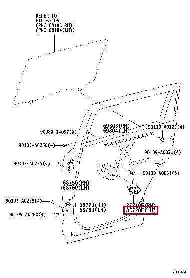 85720AE010 Toyota Window motor