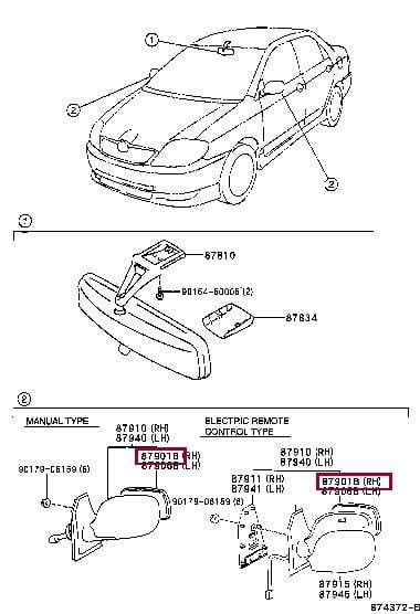 879311E890 Toyota Auto part
