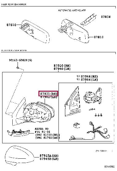 8793174040 Toyota 87931-74040R