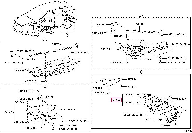 5872448060 Toyota Engine protection