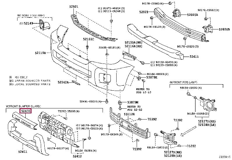 5243560070 Toyota Molding