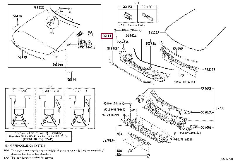 5610148B40 Toyota Auto part