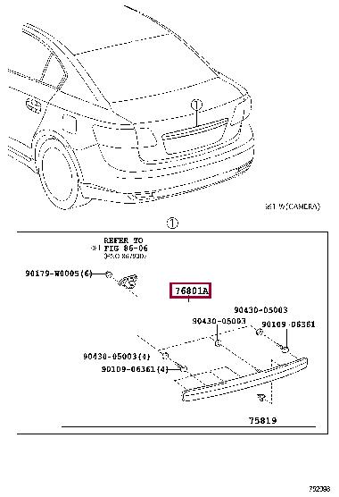 7680105201 Toyota Door lining