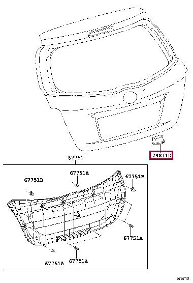 7481113010C2 Toyota Handle-assist