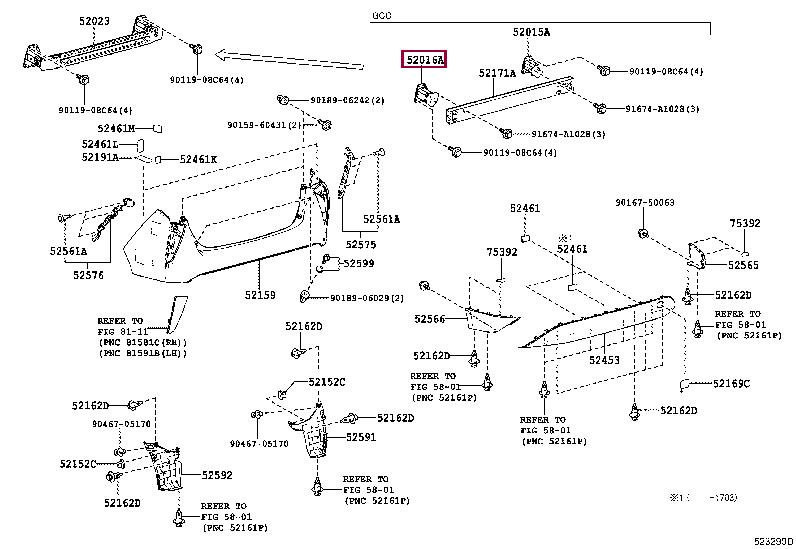 5201647080 Toyota Auto part