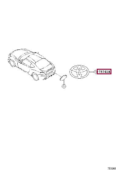 SU00306697 Toyota Emblem