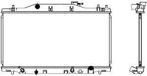 Sakura 3071-1010 Radiator, engine cooling 30711010