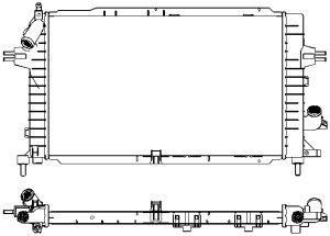 Sakura 3351-1012 Radiator, engine cooling 33511012