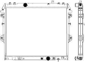 Sakura 3461-1072 Radiator, engine cooling 34611072