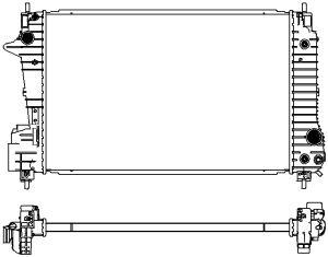 Sakura 3081-7001 Radiator, engine cooling 30817001