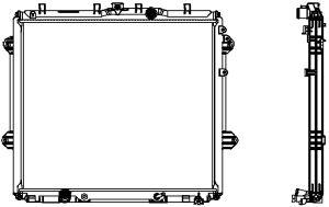 Sakura 3461-8533 Radiator, engine cooling 34618533