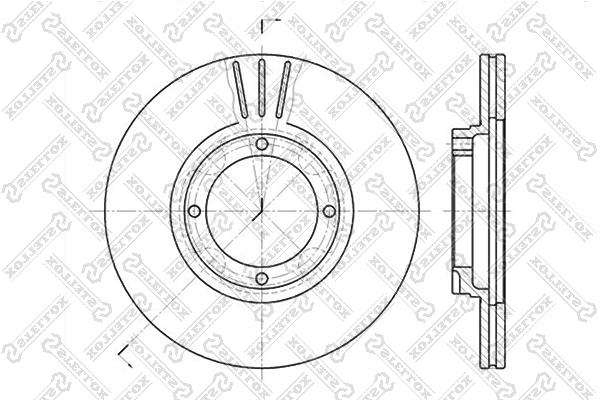 Stellox 6020-3402V-SX Front brake disc ventilated 60203402VSX