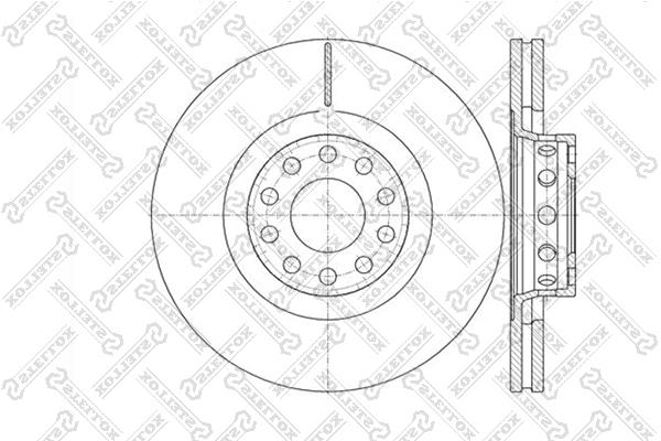 Stellox 6020-4791V-SX Front brake disc ventilated 60204791VSX