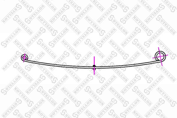 Leaf spring Ford Transit: 1200002SX Stellox Front leaf spring