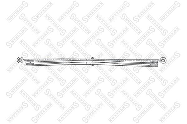 Stellox 12-00081-SX Rear leaf spring 1200081SX 1200081SX Stellox Rear leaf spring