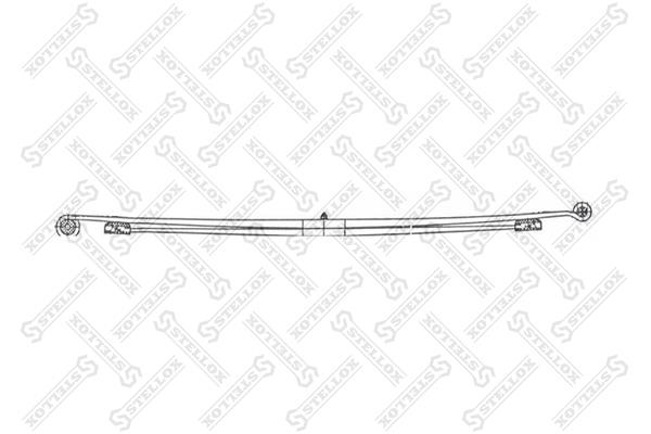 Parabolic leaf springs Citroen: 1200084SX Stellox Rear leaf spring
