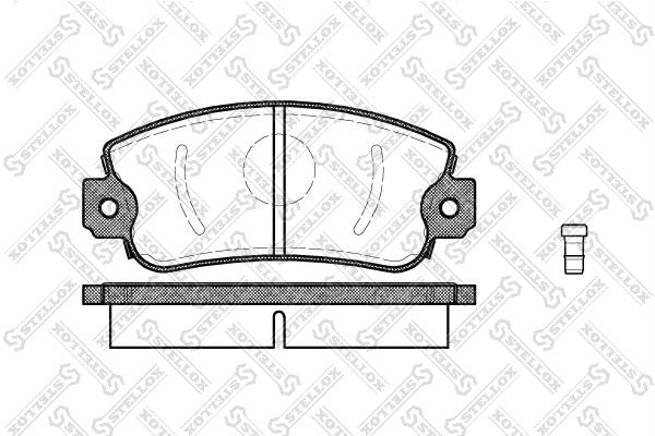 Brake pad kit FSO: 383002SX Stellox Brake pad set