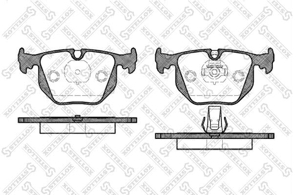 392020BSX Stellox Brake pad set