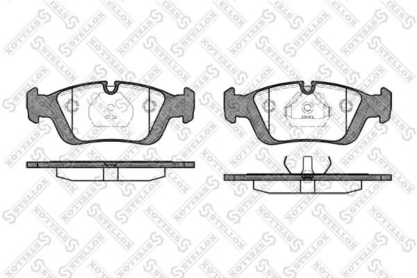 Brake pad BMW Z4: 395000BSX Stellox Brake pad set