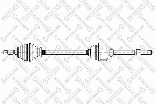 Axle shaft Fiat Ducato: 1581007SX Stellox Drive shaft right