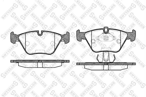 Brake Pad Set, disc brake Stellox 281 025B-SX