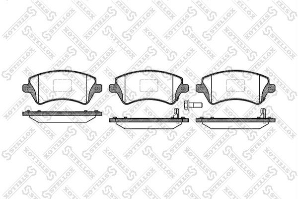 Stellox 833 012B-SX Brake Pad Set, disc brake 833012BSX