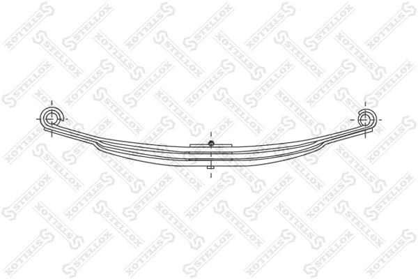 Stellox 84-55603-SX Front leaf spring 8455603SX 8455603SX Stellox Front leaf spring