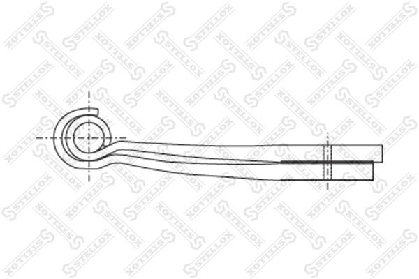 Stellox 84-55608-SX Leaf spring 8455608SX 8455608SX Stellox Leaf spring