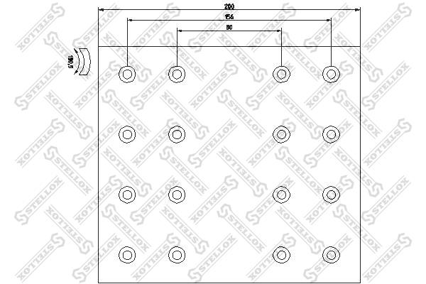 Stellox 85-00953-SX Brake lining set 8500953SX
