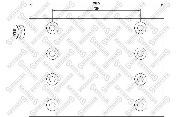 Stellox 85-01037-SX Brake lining set 8501037SX