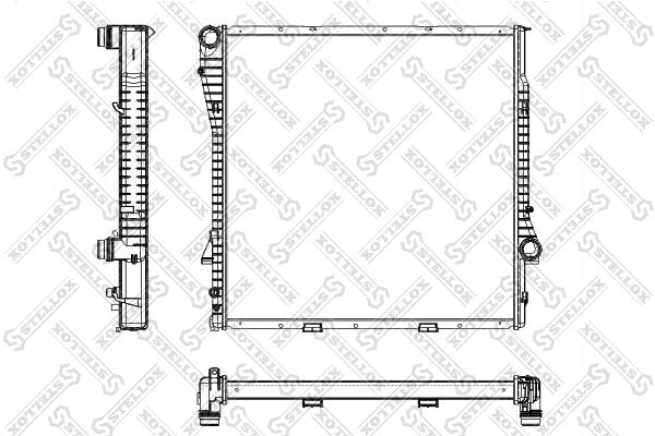 Oil Cooler BMW X5: 1025166SX Stellox Engine cooling radiator