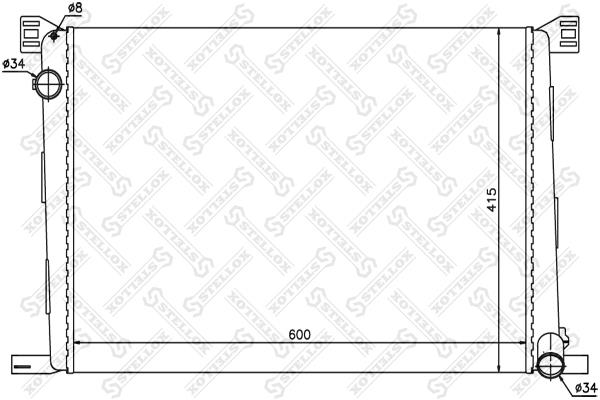 Oil cooler heat exchanger Mini Mini Clubvan: 1025408SX Stellox Engine cooling radiator