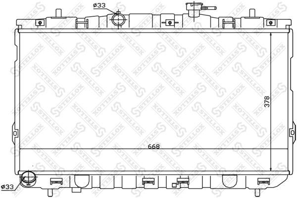 Stellox 10-25472-SX Engine cooling radiator 1025472SX 1025472SX Stellox Engine cooling radiator