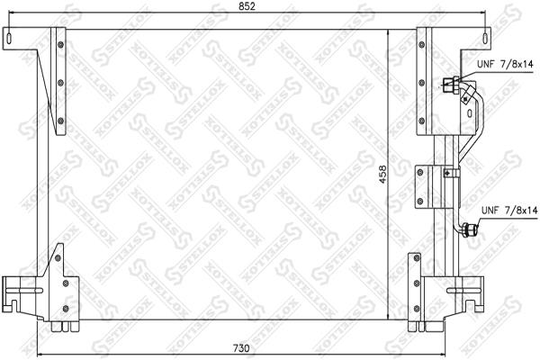 8739102SX Stellox AC Condenser