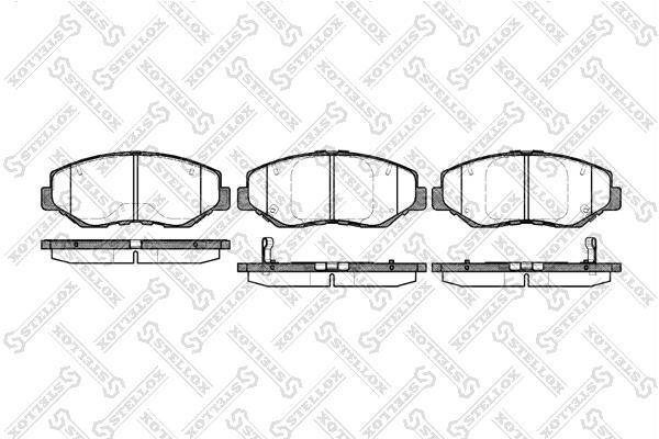 Stellox 910 000B-SX Brake Pad Set, disc brake 910000BSX