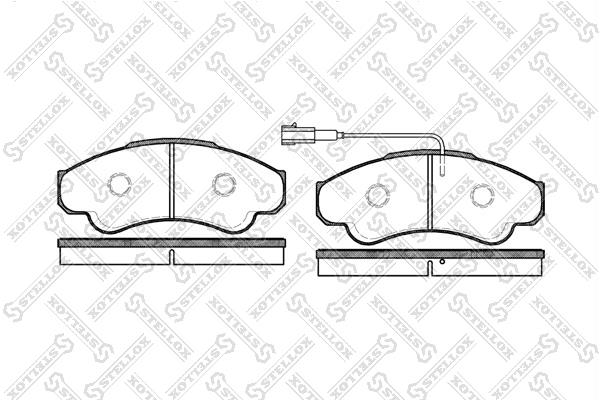 Stellox 971 001-SX Brake Pad Set, disc brake 971001SX