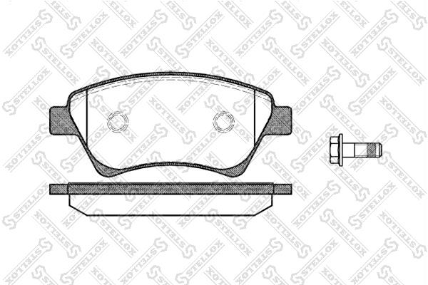 Stellox 987 000BL-SX Brake Pad Set, disc brake 987000BLSX