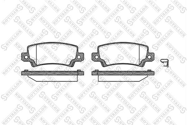 Stellox 885 002B-SX Brake Pad Set, disc brake 885002BSX