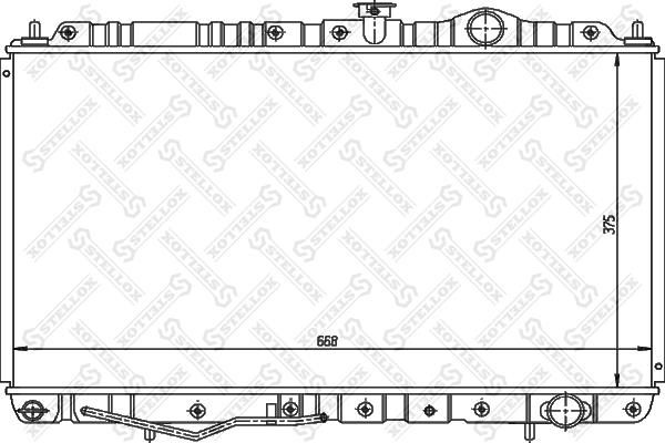 1025954SX Stellox Engine cooling radiator