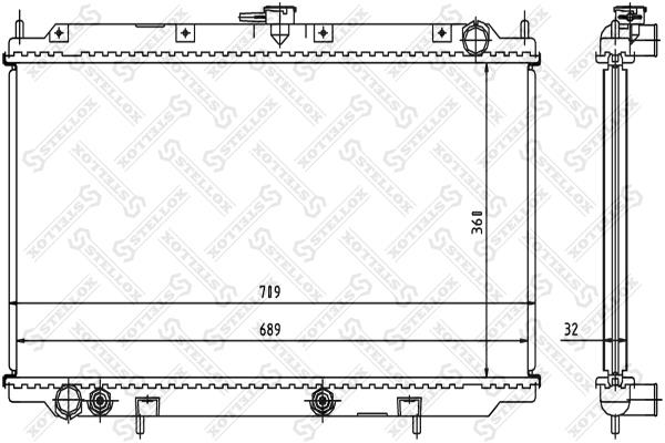 Oil cooler heat exchanger Nissan Primera: 1025979SX Stellox Engine cooling radiator