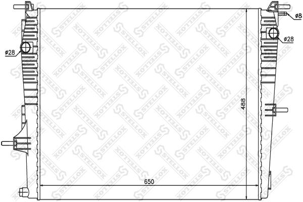 Oil cooler heat exchanger Renault Fluence: 1026160SX Stellox Engine cooling radiator