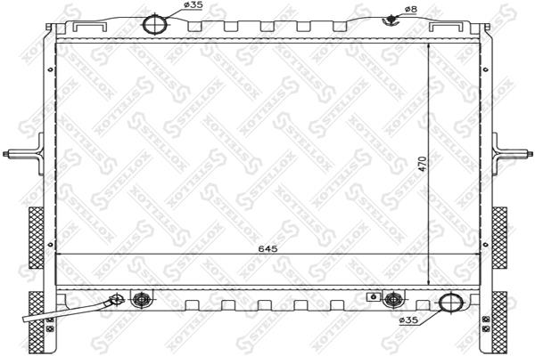 Oil cooler heat exchanger KIA Sorento (Kia Sorento): 1026494SX Stellox Engine cooling radiator