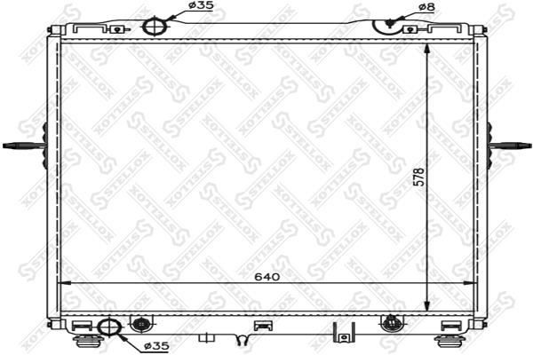 Oil Cooler KIA Sorento (Kia Sorento): 1026496SX Stellox Engine cooling radiator