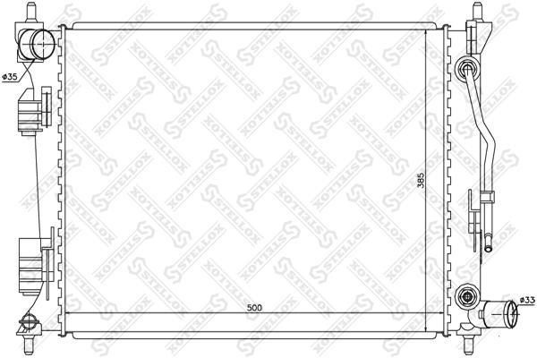 Oil cooler heat exchanger KIA Rio (Kia Rio): 1026518SX Stellox Engine cooling radiator