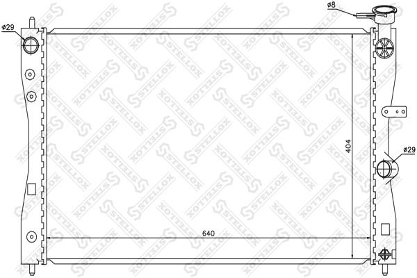 Oil Cooler Smart: 1026695SX Stellox Engine cooling radiator