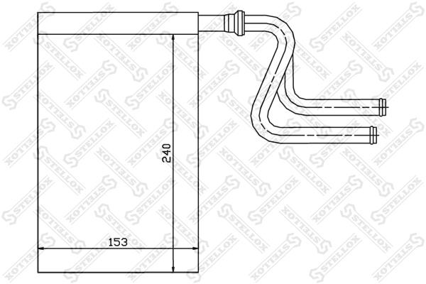 1035024SX Stellox Heat exchanger, interior heating