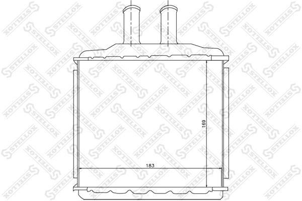 Heater Core Daewoo: 1035105SX Stellox Heat exchanger, interior heating