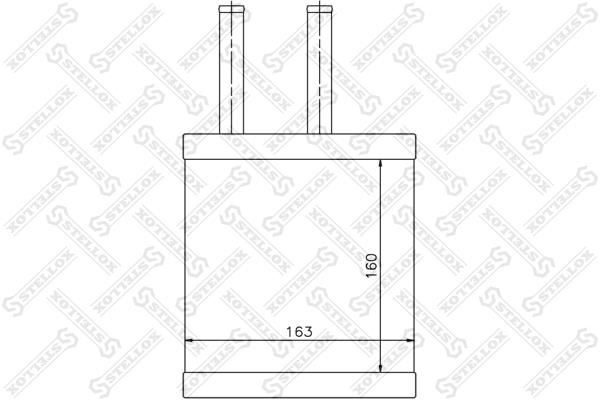 1035106SX Stellox Heat exchanger, interior heating