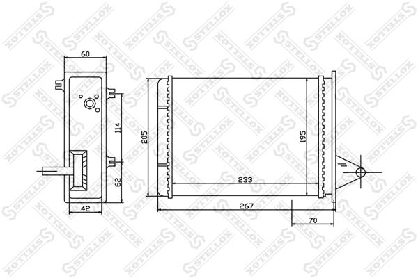 Stellox 10-35162-SX Heat exchanger, interior heating 1035162SX