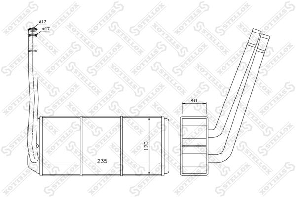 Stellox 10-35194-SX Heat exchanger, interior heating 1035194SX